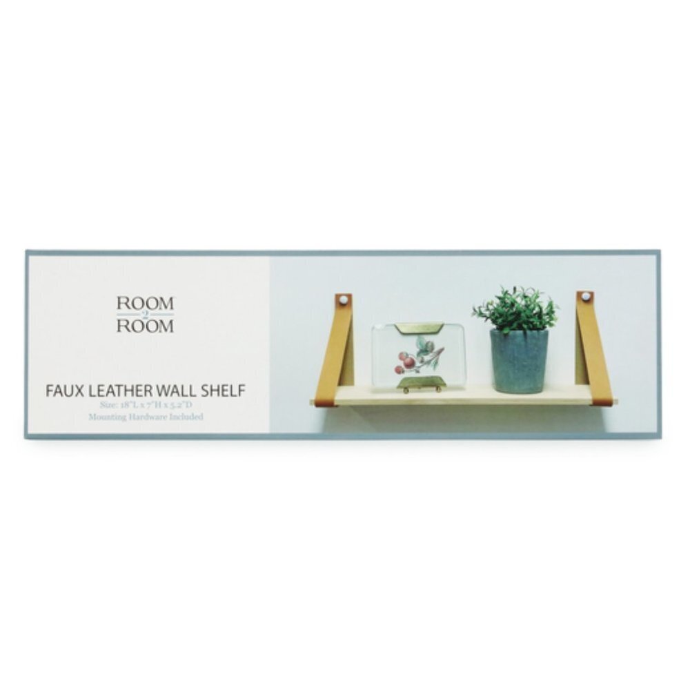 Faux Leather Wall Shelf​​​